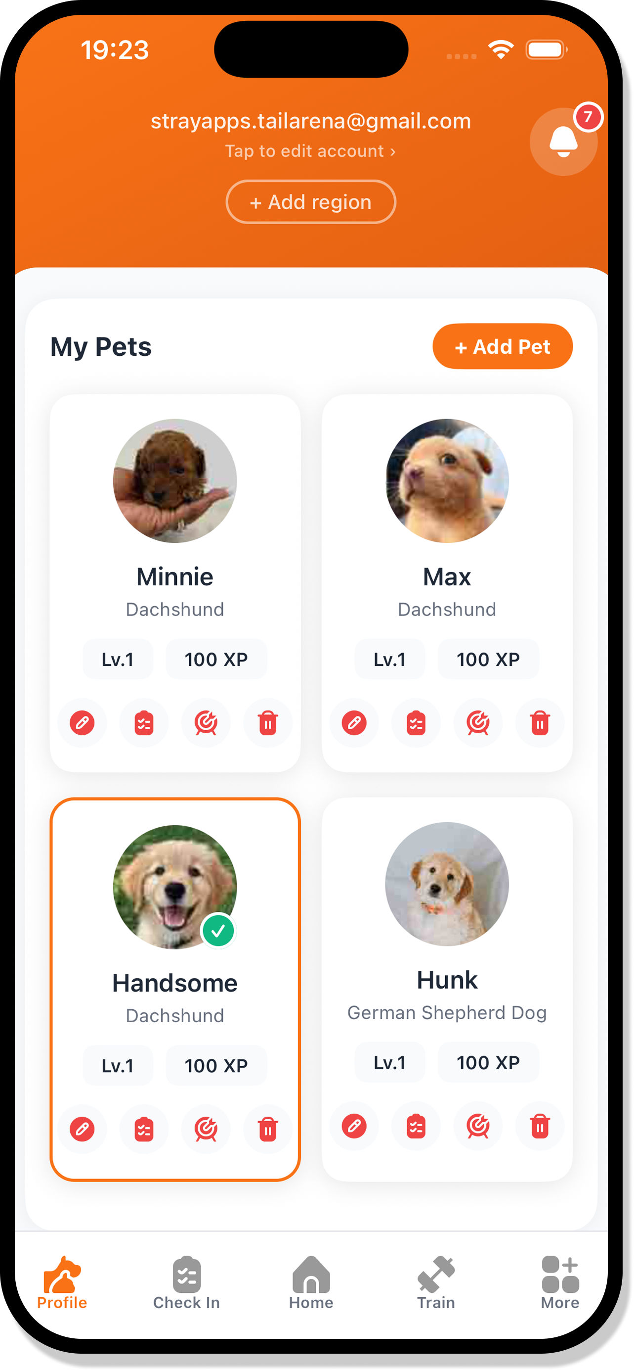 Pet Logbook — Tail Arena Singapore